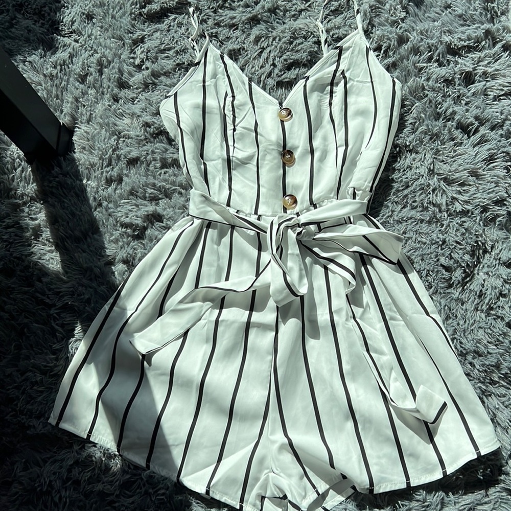 SHEIN stripe romper